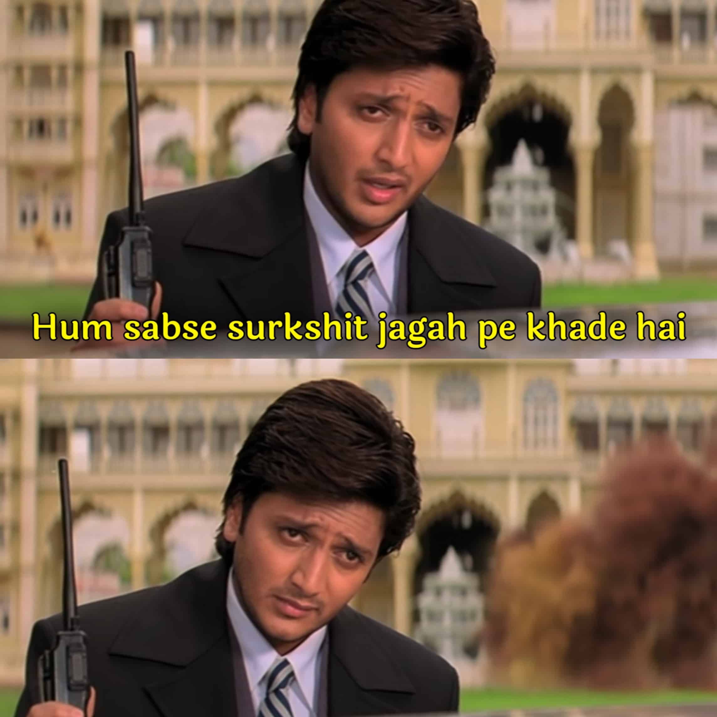 Riteish Deshmukh Dhamaal Meme Template